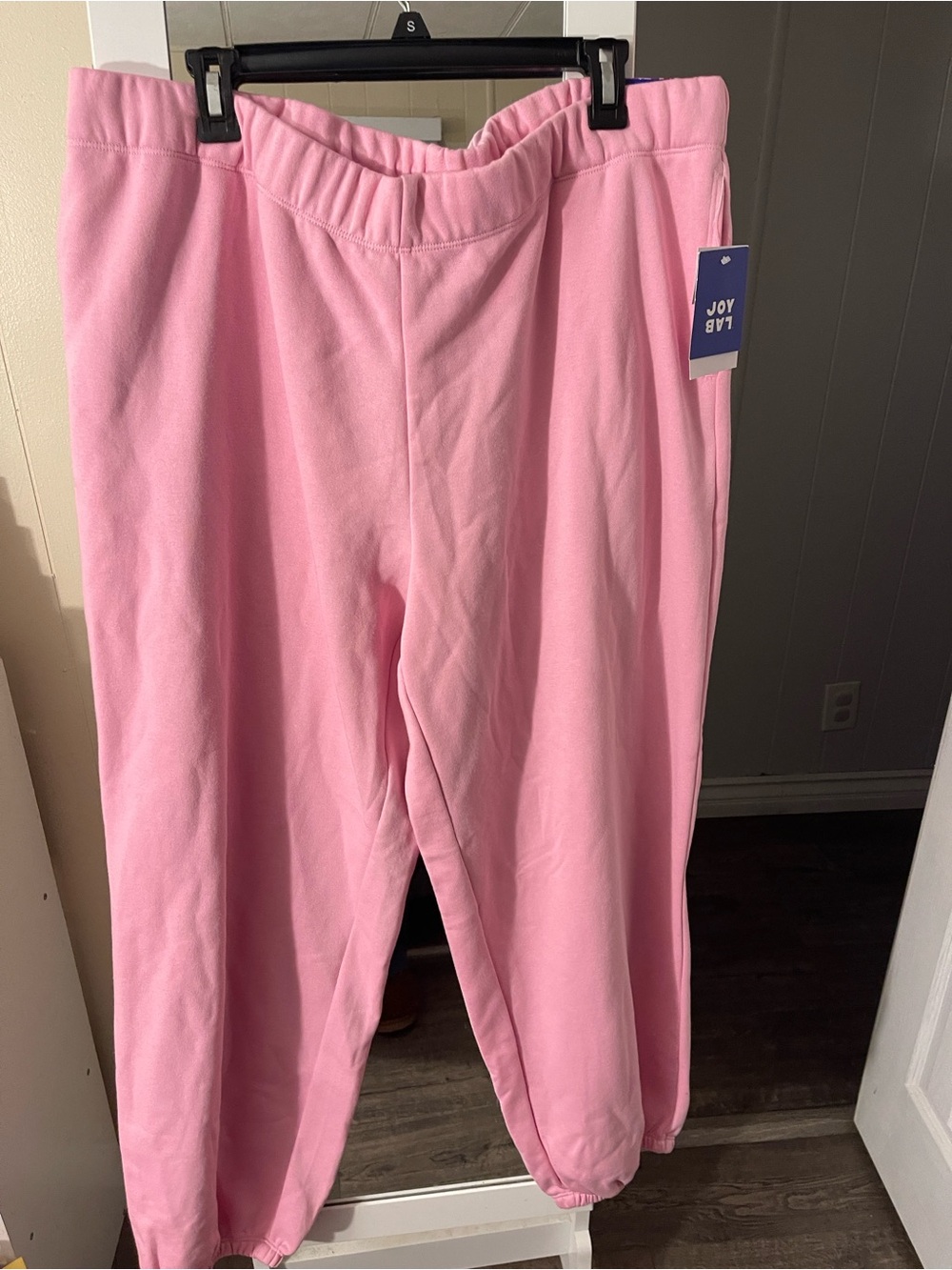 JoyLab Light Pink Fleece Joggers - Picture 2 of 3
